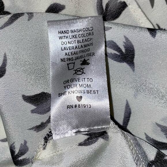 Cooper & Ella Sparrow Bird Print Peplum Top Size Small - Picture 5 of 12